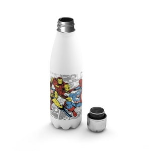 Creango - Botella Agua Termica Marvel Comic De Acero Inoxidable