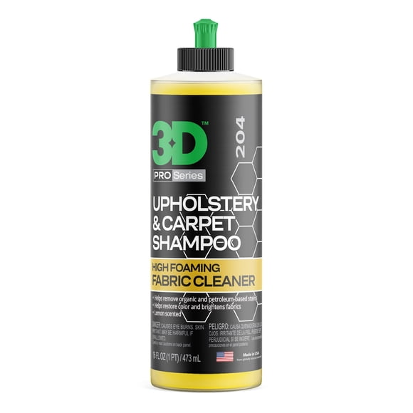 Champú para alfombras y tapicería, quitamanchas 3D con alto contenido de espuma, 500 ml