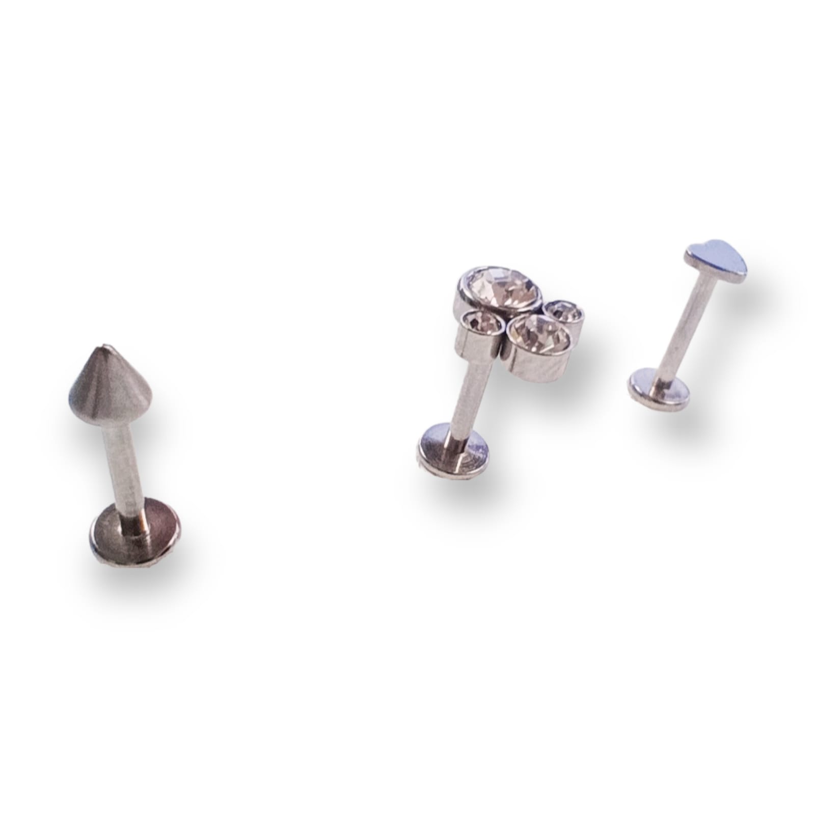 Elbauldejuma - Set De Piercing Conquista Labret Push Pin Acero Quirurgico