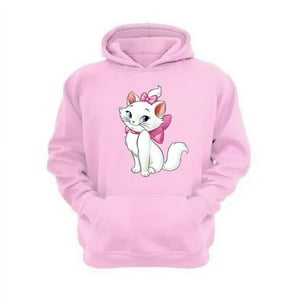 Genérico - Polerón Canguro Gatos Aristócratas Rosa Talla M Unisex