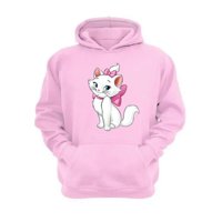 Genérico - Polerón Canguro Gatos Aristócratas Rosa Talla Xs Unisex
