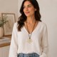 thumbnail image 2 of Collar Largo De Gamuza Flor Minimalista Mujer Boho - 38 Cm dorado 43, 2 of 5
