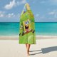 thumbnail image 5 of Bob Esponja (2) Manta Capa con Capucha Anti-Bolitas, Manta de Lana Ártica Suave, Manta Portátil de Felpa Ligera y Lujosa, Poncho para Siesta en Casa y Oficina, 100*130cm, 5 of 6