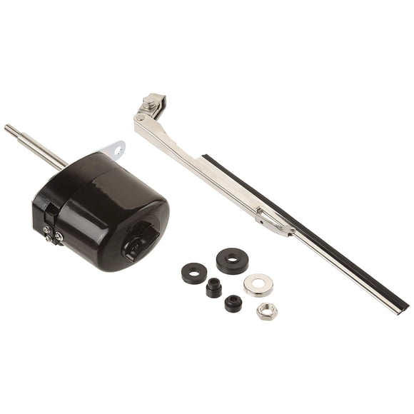 Kit de motor de limpiaparabrisas Crown Automotive 12 V, negro