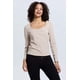 thumbnail image 1 of Polera Mujer Escote Cuadrado Beige - ll, 1 of 4
