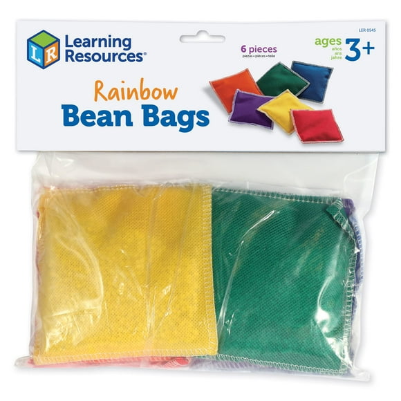 Bean Bags Learning Resources Rainbow, 6 piezas, prek+, 3 años o más