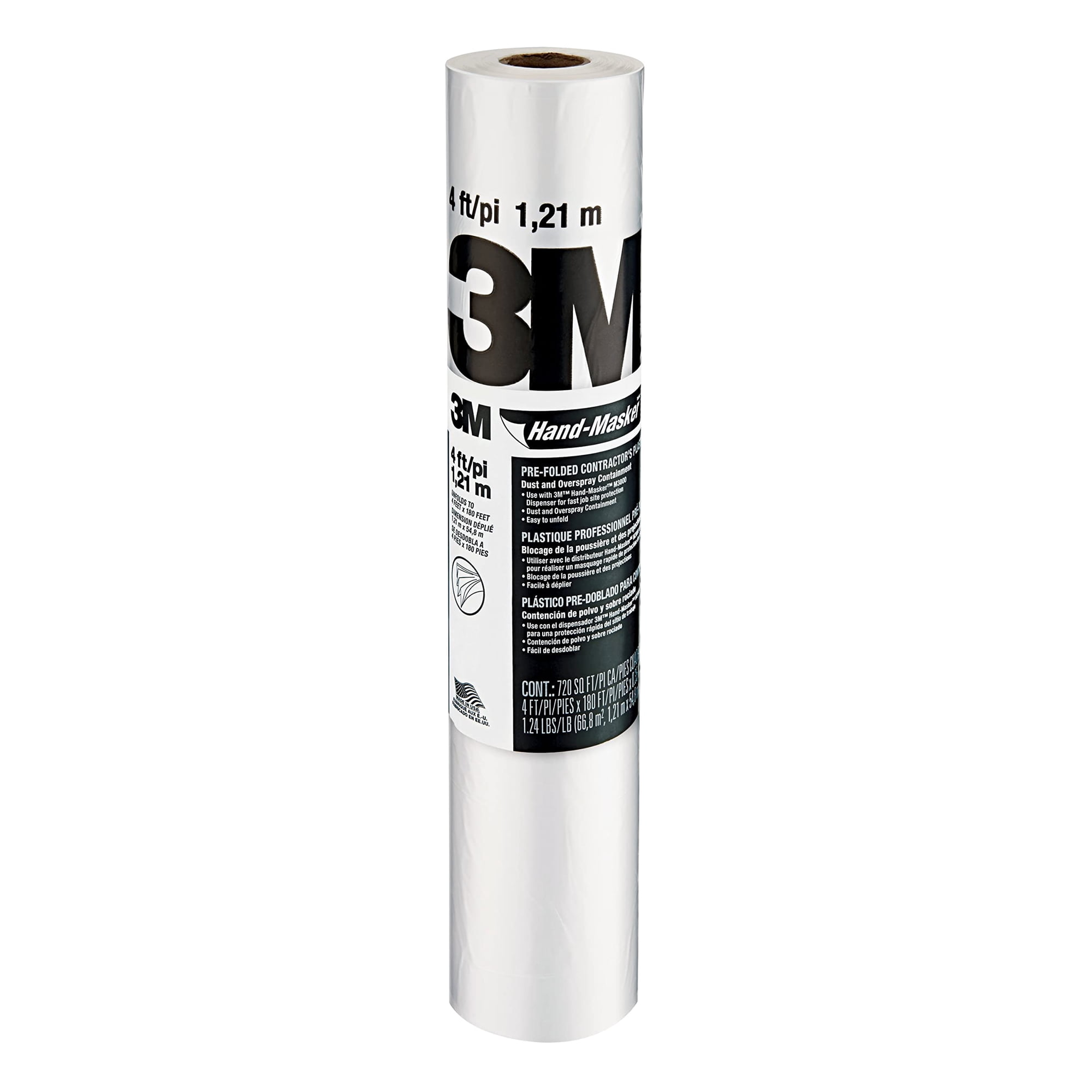 Máscara De Plástico 3m Handmasker Contractor's, 1 Rollo (cp4)