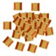 thumbnail image 1 of 50Pcs Marcador De Pavimento De Carretera Reflectante Calzada Reflector Marcador De Carretera Amarillo, 1 of 5