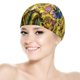 thumbnail image 5 of Santos de Oro Gorro de Natación de Licra, Gorro de Baño de Tela Cómoda, Gorro Elástico Antideslizante para Hombres, Mujeres y Niños, 5 of 6