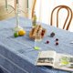thumbnail image 5 of Mantel Chassic Farmhouse Style de lino, 152 x 305 cm, color azul, 5 of 7