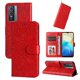 thumbnail image 1 of Funda tipo cartera FOXDOCK para Vivo Y76 5G , diseño girasol en relieve, cuero PU, cierre magnético, soporte y tarjetero, 1 of 5