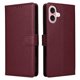 thumbnail image 1 of Funda Cartera para iPhone 16 con Tarjetero, Soporte y Cordón - Protección Rojo, 1 of 6