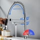 thumbnail image 2 of LLave Cocina Giratoria Monomando Triple Lavaplatos Flexible Plateado, 2 of 5