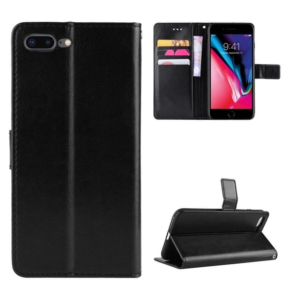 Funda tipo libro para iPhone SE 2020/8/7, cartera todo‑en‑uno, funda multifuncional con tarjetero y correa de muñeca desmontable