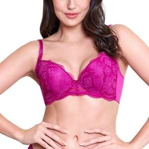 Baziani - Sostén Encaje Push Up 3901 Ciruela 38D