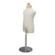 thumbnail image 5 of Torso de niño pequeño, modelos de exhibición, soporte para niña y niño, vestido decorativo, parte del cuerpo, maniquí de altura ajustable de Soporte de acero, 5 of 5