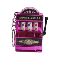 Bothyi - Mini Máquina Tragamonedas Llavero Festival Novedad Mini Juego De Arcade Juguete Para Niños Hombres Violeta