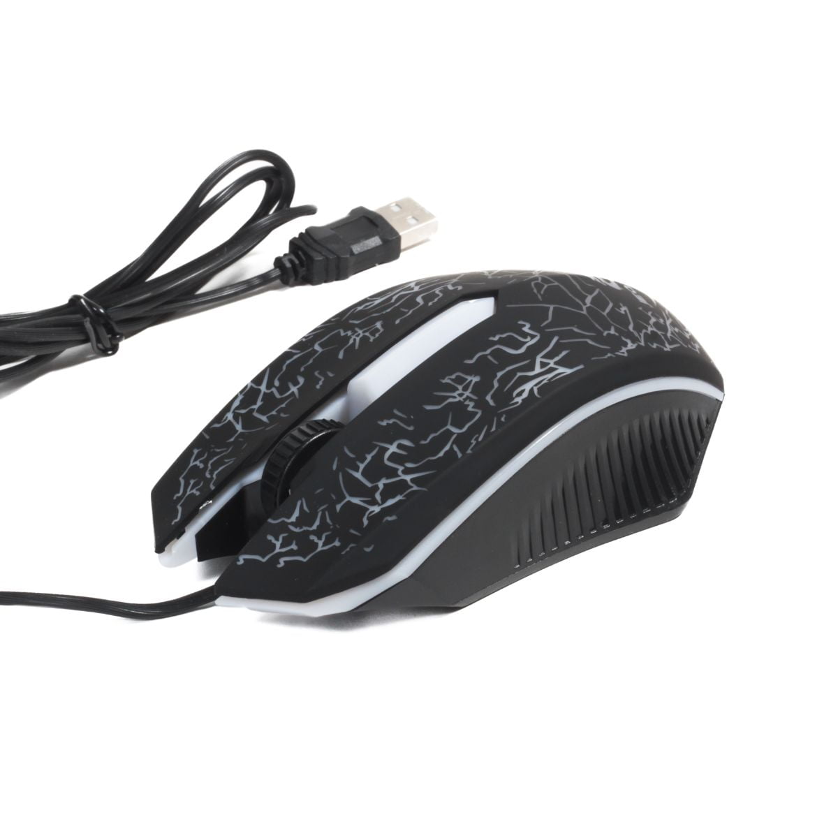 Genérico - Mouse Gamer Negro Con Luces Jm-813