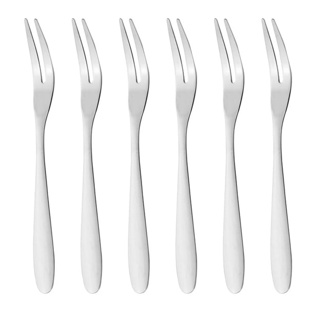 6 tenedores, mini tenedores para ostras y mariscos, tenedores para aperitivos y cócteles.