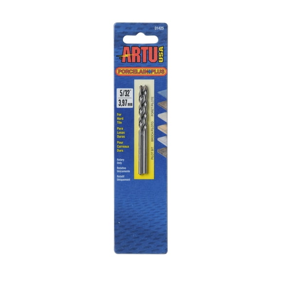 Broca ARTU-USA para gres porcelánico de 5/32 pulgadas y piloto