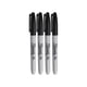 thumbnail image 1 of Rotuladores permanentes Sharpie Fine Point de tinta negra (paquete de 4), 1 of 4