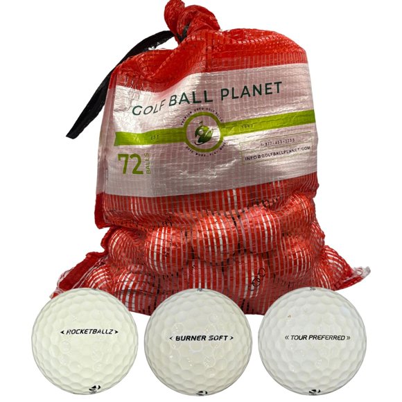 Bolas de Golf Golf Ball Planet Pack de 72 Usadas 3A/2A