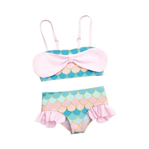 Magideal - Traje De Baño Para Niña Bikini Dibujos Animados Niñas Traje De Baño Para Actividades Acuáticas Vacaciones En La Playa 90Cm