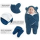 thumbnail image 3 of SACO DE BEBE PARA DORMIR POLAR BLANCO azul S, 3 of 4