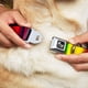 thumbnail image 2 of Collar para perro Zarape4, vertical, rasta, 1 cm de ancho, tamaño mediano, 2 of 9