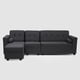 thumbnail image 2 of Seccional Boxter Xl Izq Tela Negro, 2 of 7