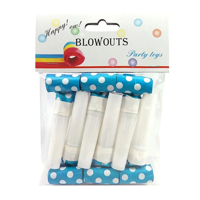 Genérico - Pito Serpiente Polka Celeste X6 Uni