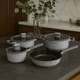 thumbnail image 2 of BATERIA DE COCINA 7 PIEZAS CHELSEA ALUMINIO FUNDIDO GRIS, 2 of 7