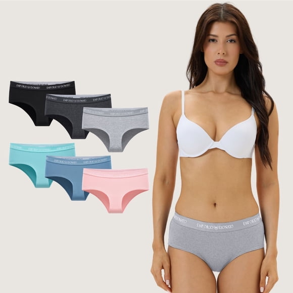 Pack de 6 Calzones Pantaleta Algodón Mujer