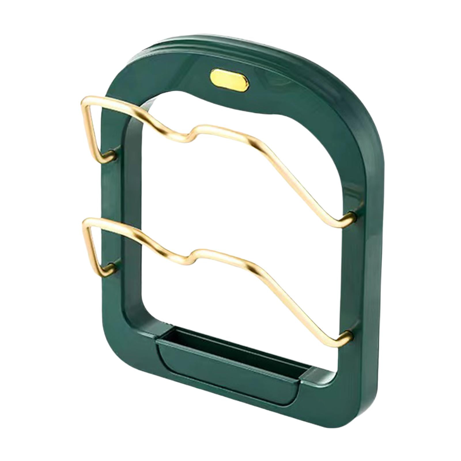Magideal - Estante Para Tapas De Ollas, Organizador De Tapas De Ollas, Tabla De Cortar, Estante De Almacenamiento, Estante Para Utensilios, Práctico Soporte Para Verde