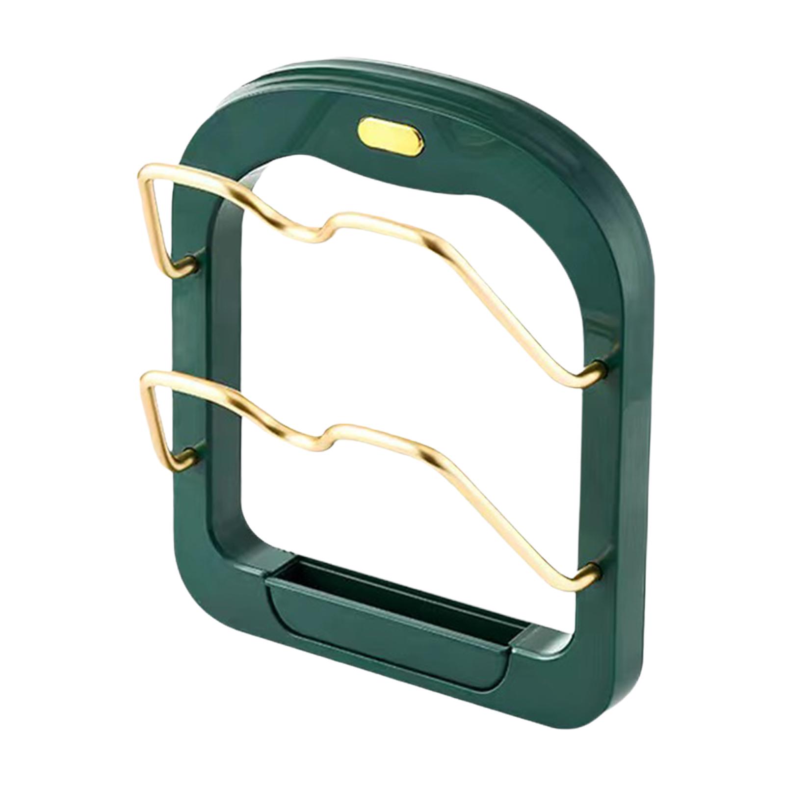 Magideal - Estante Para Tapas De Ollas, Organizador De Tapas De Ollas, Tabla De Cortar, Estante De Almacenamiento, Estante Para Utensilios, Práctico Soporte Para Verde