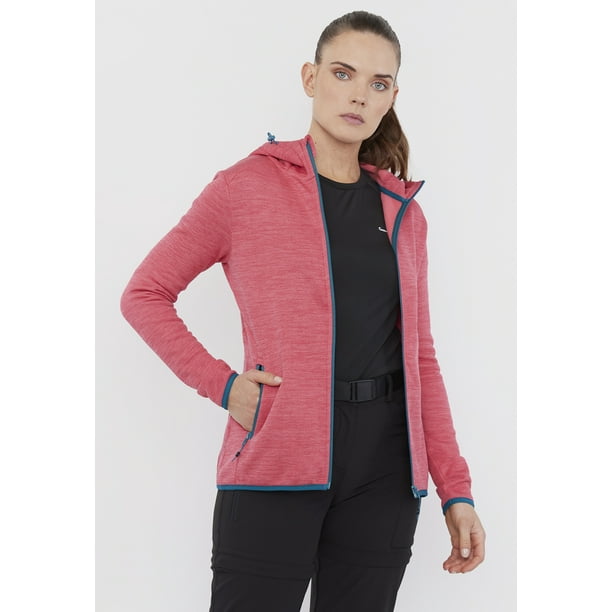 Polerón Outdoor Mujer Waffle Melange Rojo Corona