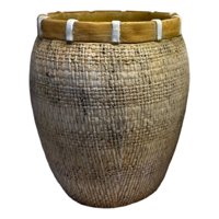 Genérico - Maceta Decorativa Plantas Arcilla Imitación De Ratán Jhn