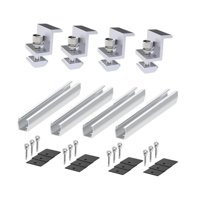 Magideal - Soportes De Montaje Para Paneles Solares De Aleación De Aluminio Con Tornillos, Fácil Instalación, Soporte Para Yates, Caravanas, Paredes Y Remolques. 4Pcs