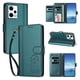 thumbnail image 2 of Funda Cartera Trébol para Xiaomi Redmi Note 12 Pro 5G con Ranuras Tarjetas y Carga Inalámbrica Verde oscuro, 2 of 6