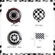 thumbnail image 3 of Arco Con Forma De Guirnalda Con Forma De Globo Para Coches De Carreras 178 Unidades Con Banderas A Cuadros, 3 of 6
