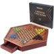 thumbnail image 1 of Tabla de madera mejorada Chinese Checkers VAMSLOVE con canicas, 1 of 7