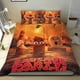 thumbnail image 1 of Sausage Party: Foodtopia Conjunto de sábanas temático, trío de piezas, cómodo y amigable con la piel, diseño único, regalo de decoración para el hogar para familiares, amigos y fans,135cm *200cm, 1 of 6