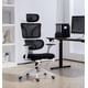 thumbnail image 1 of Silla Ergonómica Oficina Ejecutiva Reclinable Con Colgador Blanco Algodón, 1 of 8