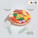 thumbnail image 2 of Juguete pizza de madera cocina infantil set para cortar, 2 of 3