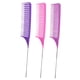 thumbnail image 1 of Peine Para Resaltar El Cabello De 3 Piezas Separación Multifunción Para Peluqueros Mujeres Hombres Púrpura Rosa, 1 of 5