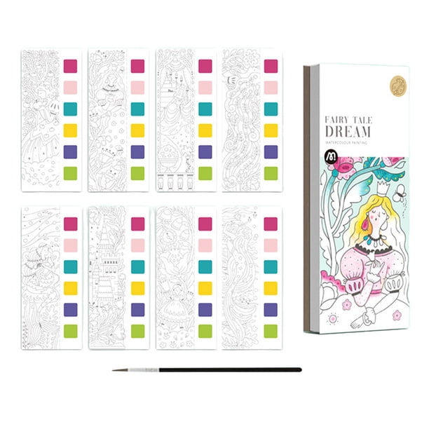 Kit De Pintura Con Agua Doodle | 3 Libros + Pincel | Para Niños, Adolescentes Y Estudiantes | Actividad Artística Portátil