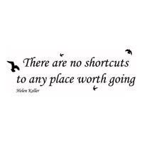 Rienda Libre Graphics - Decomural There Are No Shortcut Helen Keller Ws-44087