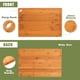 thumbnail image 4 of Juego de tablas para cortar CASAFIT de bambú orgánico, 3 piezas, con canal para jugos, 4 of 8