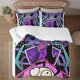 thumbnail image 1 of Invader Zim Face on print Soft Bed Set Lightweight 3 Pieces Bedding Sets for All Season Comforter Set Easy Care, 1 of 5