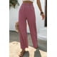 thumbnail image 3 of Saronite Pantalones Palazzo Anchos con Cintura Elástica Texturizada, Color Malva (para Mujer), 3 of 4